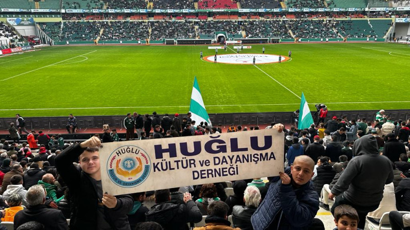 Huğlu'dan Konyaspor'a çok anlamlı taraftar desteği