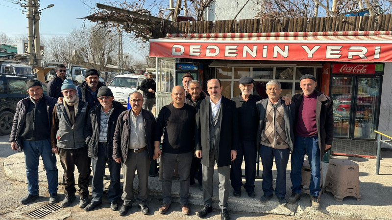 Altay, esnafla buluştu