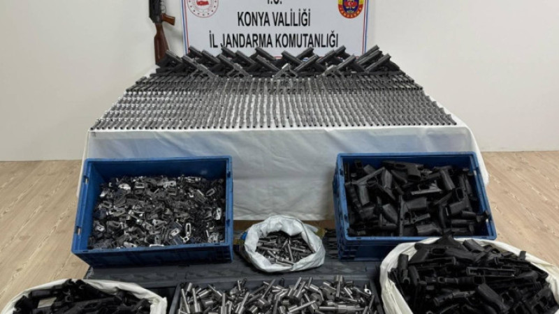 Beyşehir'de kaçak silah operasyonu