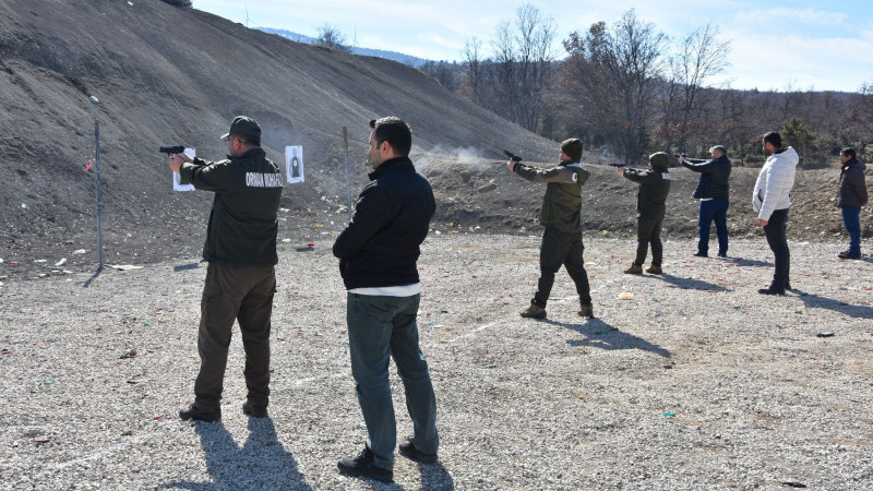 Orman muhafaza memurları tam isabet, hedefleri 12'den vurdu