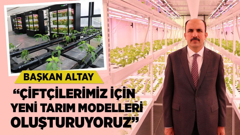 Topraksız tarım alanı oluşturuldu