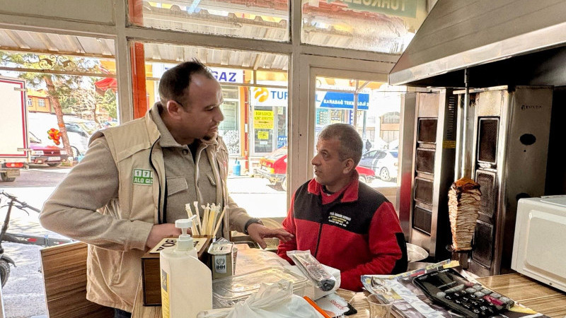 Hüyük'te dönercilere sıkı denetim
