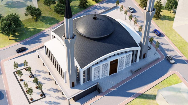 Hayırseverler yaptırıyor, Üzümlü Merkez Camii yükseliyor