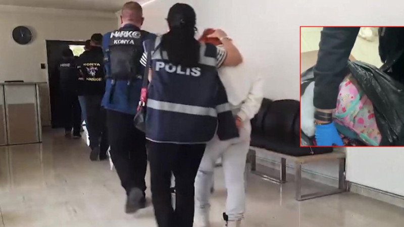 Anaokulu çantasında zehir sevkiyatı