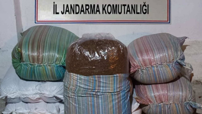 520 kilo kaçak tütün ele geçirildi