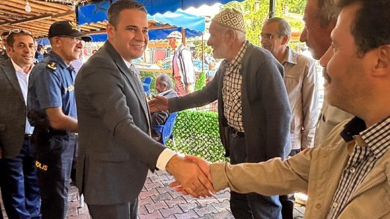  Kaymakam Akpınar,  et ve sucuk üretim merkezi Doğanbey'i ziyaret etti