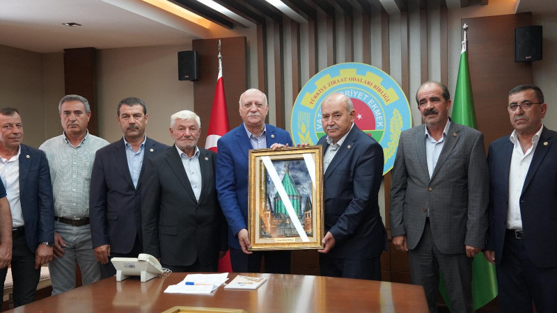 Çiftçi başkanlarından Bayraktar'a teşekkür ziyareti