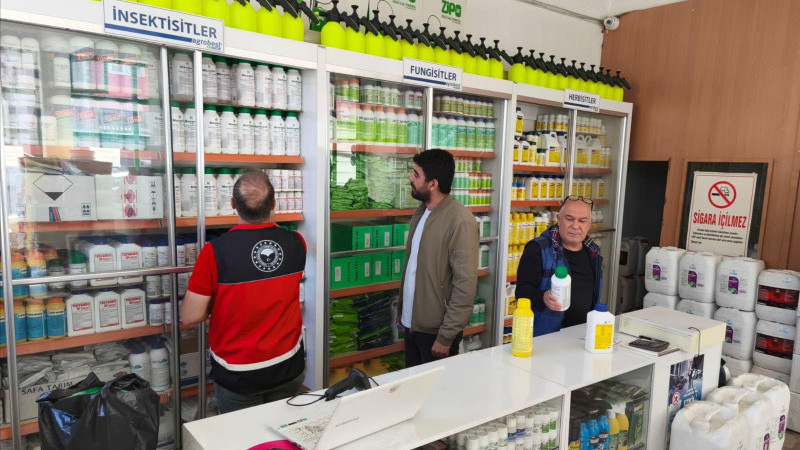 Beyşehir tarımında güvenli adımlar,bayiler denetlendi