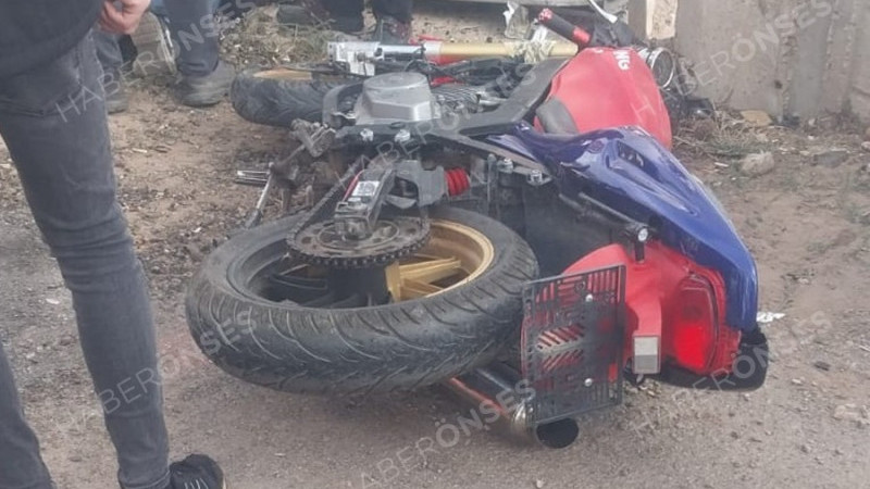 Beyşehir'in av tüfeği üretim merkezindeki kazada motosiklet sürücüsü ağır yaralandı
