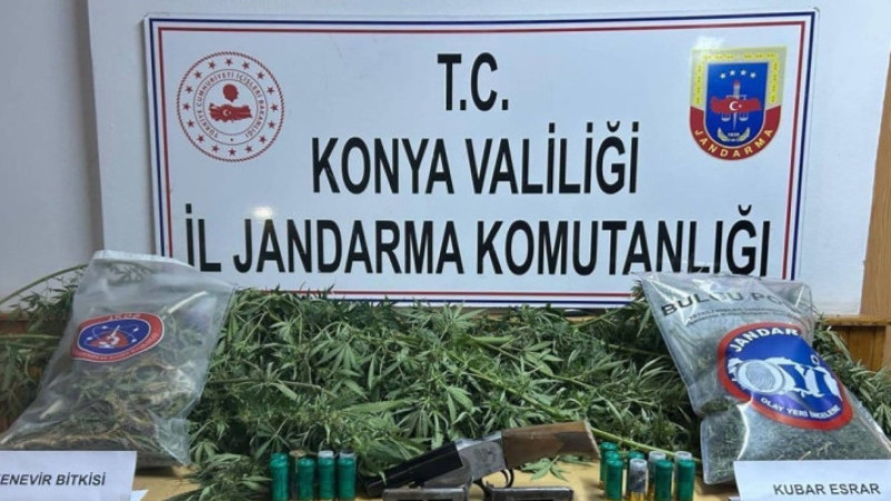 Jandarmadan uyuşturucu ve silah operasyonu
