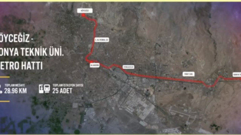  Konya Metrosu için ilk adım atıldı