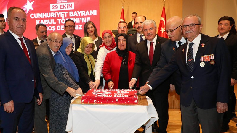 29 Ekim Cumhuriyet Bayramı kabul töreni gerçekleştirildi