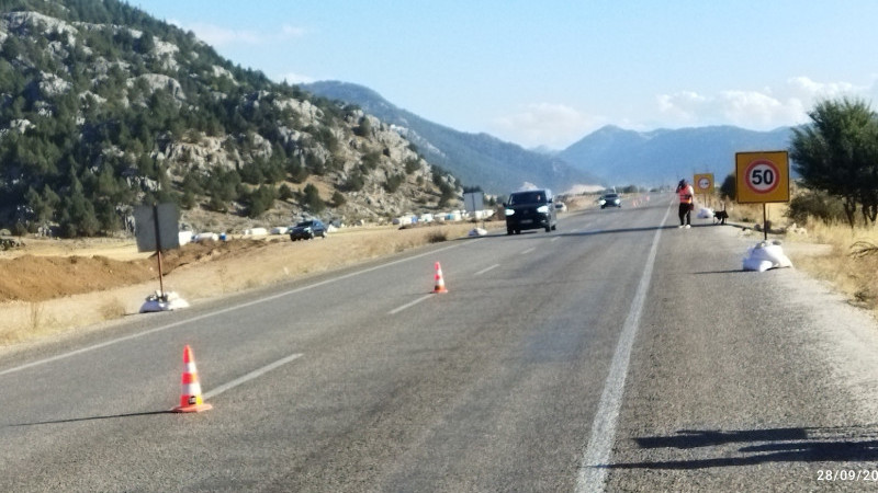 Karayolları sürücüleri uyardı... Duble yol çalışmaları süren bu güzergaha dikkat