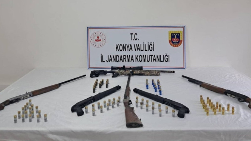 Beyşehir'de jandarmadan silah operasyonu