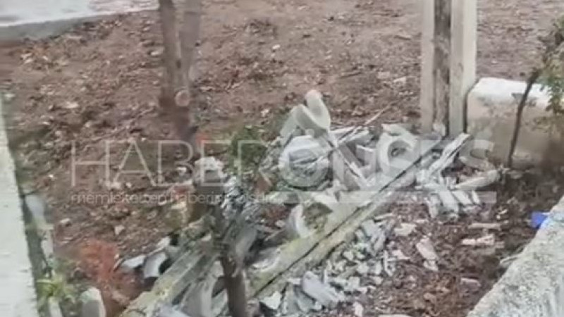 Şehitlikte vicdanları yaralayan manzara