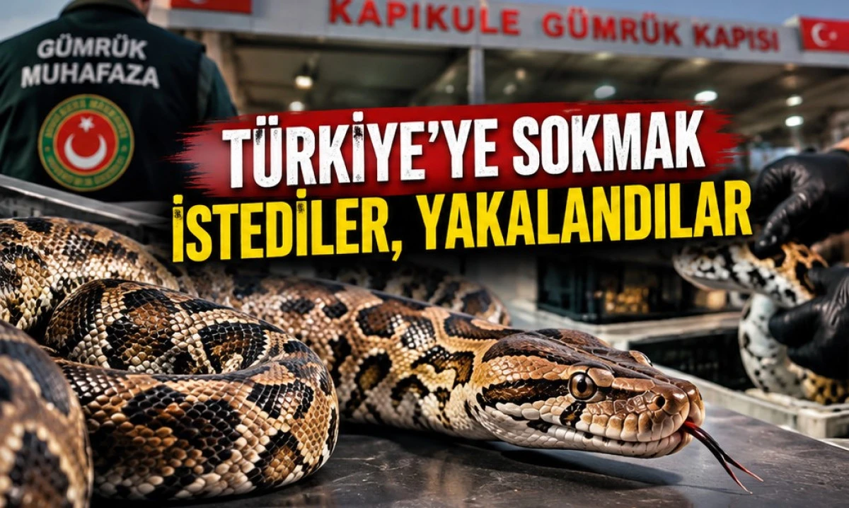 67 canlı piton sınırdan ge&ccedil;emedi!
