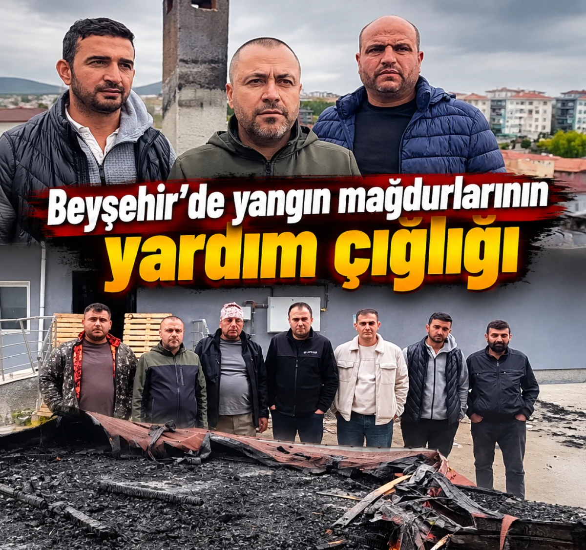 Alevler s&ouml;nd&uuml;, &ccedil;aresizlik kaldı