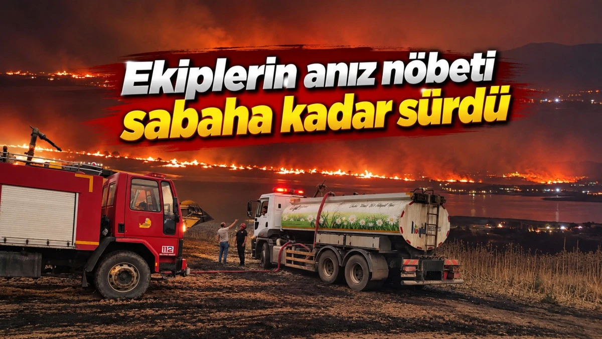 Anız yangınları kontrol altında