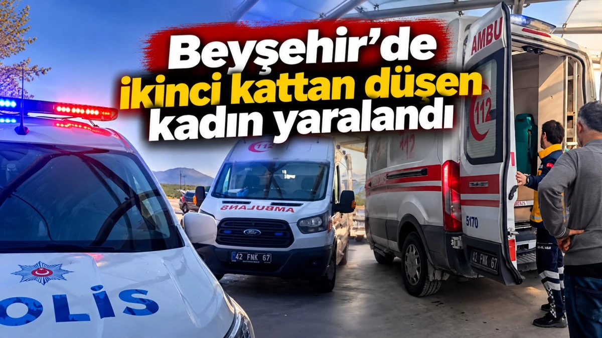 Apartmandan d&uuml;şen 68 yaşındaki Alzheimer hastası kadın hastaneye kaldırıldı