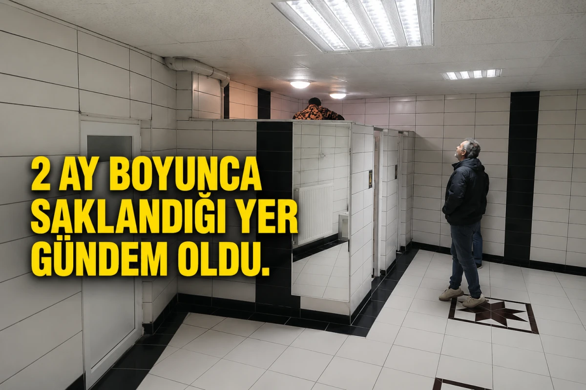 Aranan firarinin aylardır saklandığı yer polisi bile şaşırttı