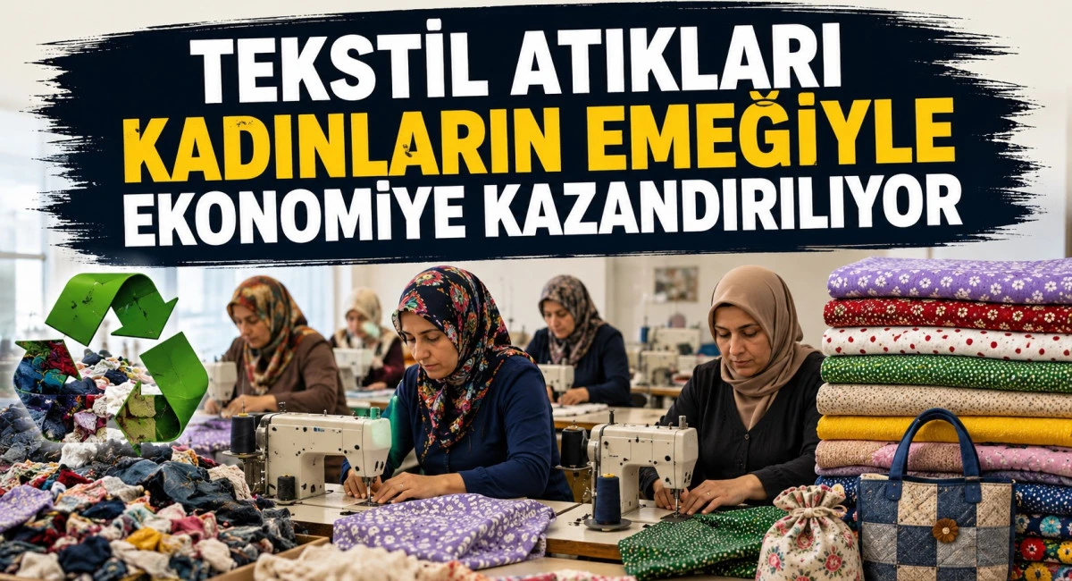 Atık kumaşlar gelir kapısına d&ouml;n&uuml;şt&uuml;
