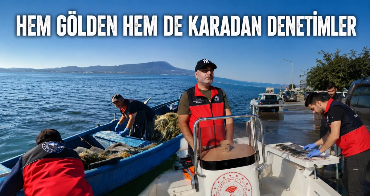 Avlanan balıklar &ouml;l&ccedil;&uuml;ld&uuml;, belgeler kontrol edildi