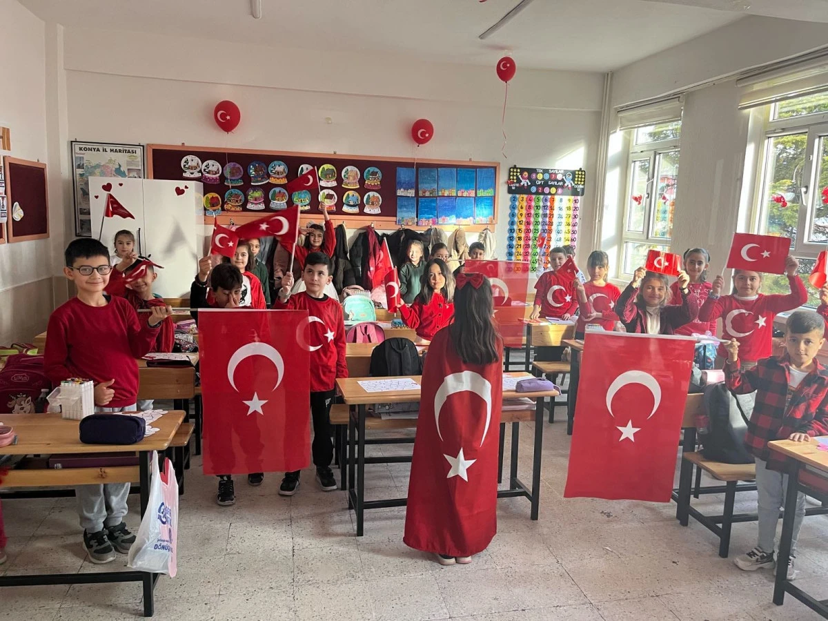 Bayrak sevgisi sınıflara taşındı