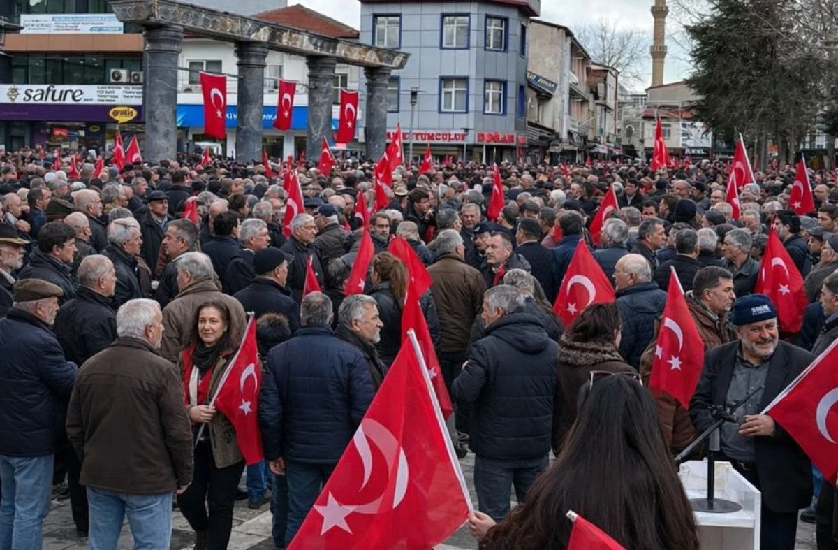 Beylerin şehrinde bayraklarla birlik mesajı