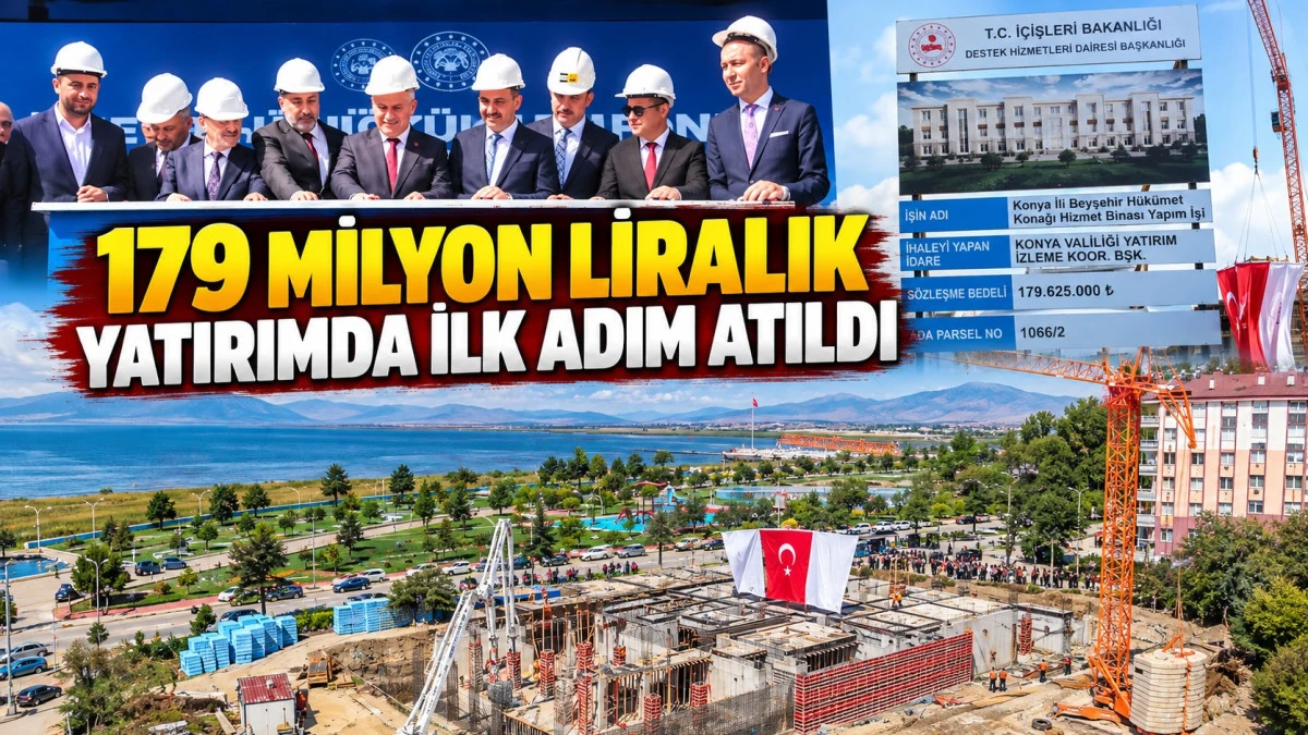 Beyşehir H&uuml;k&uuml;met Konağı&rsquo;nın temeli dualarla atıldı