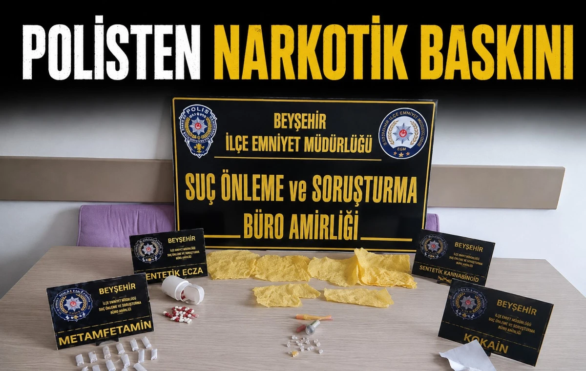Beyşehir polisinden zehir tacirlerine darbe