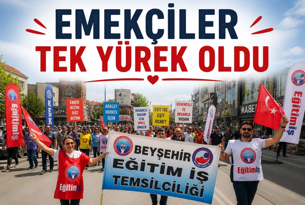 Beyşehir&rsquo;de 1 Mayıs coşkusu!