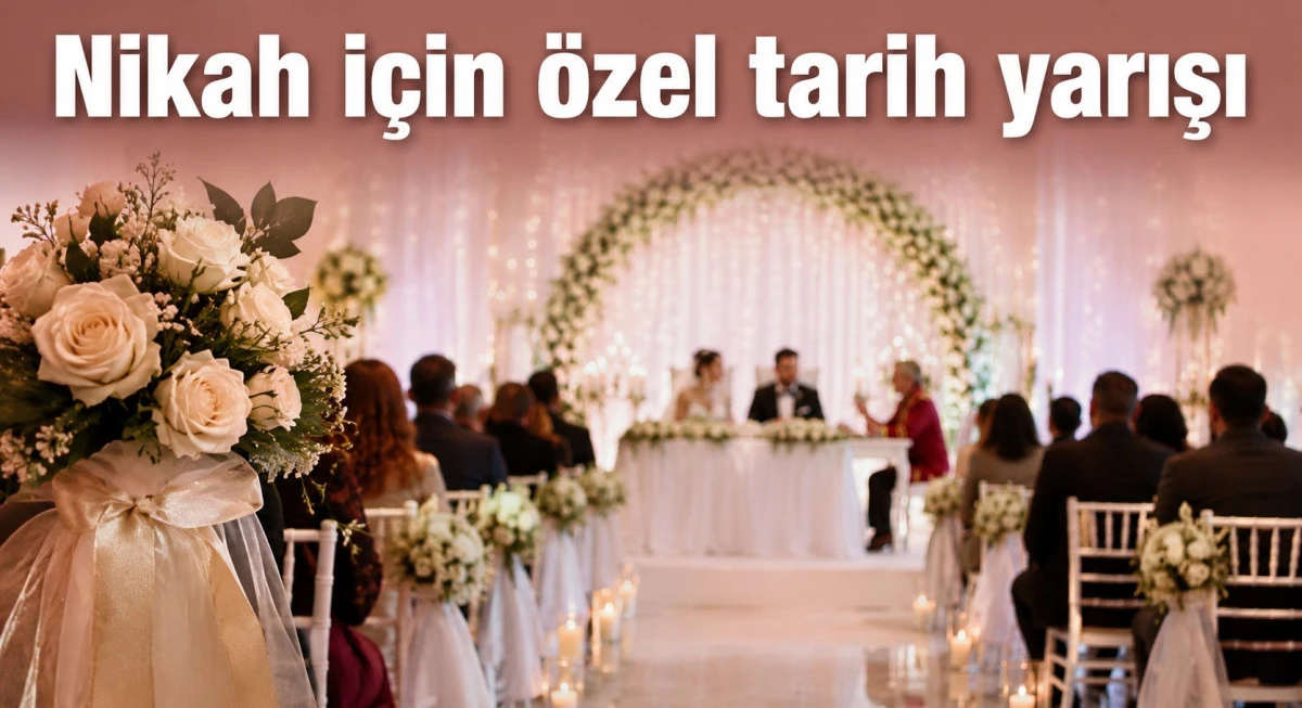 Beyşehir&rsquo;de &ccedil;iftler unutulmaz tarihi se&ccedil;ti! Nikah salonu doldu taştı