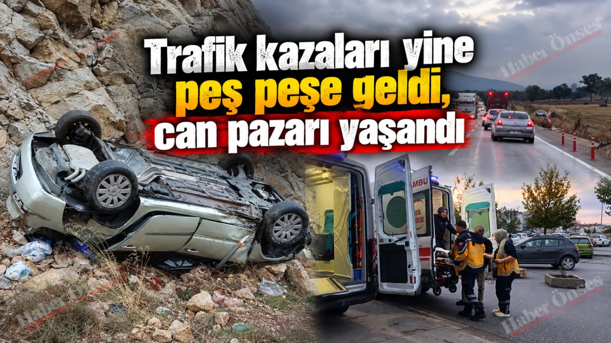 Beyşehir&rsquo;de iki ayrı kazada 6 kişi yaralandı