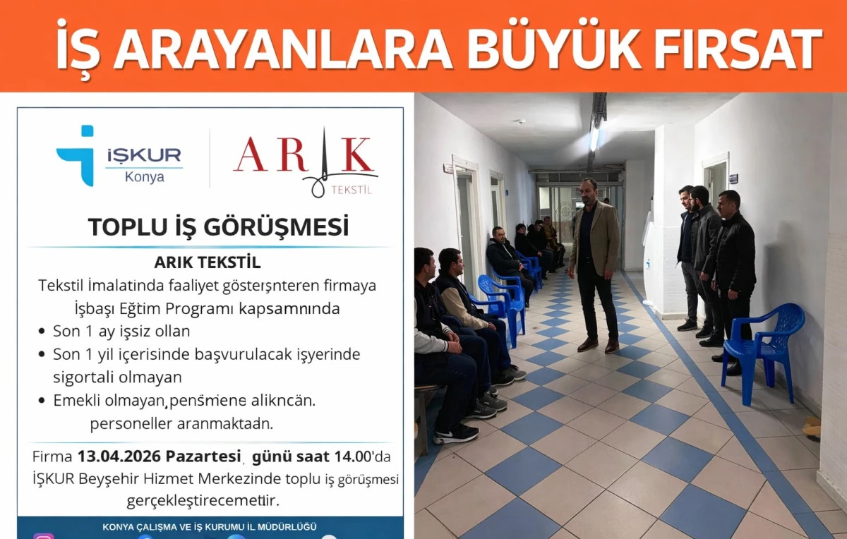 Beyşehir&rsquo;de istihdam garantili alım