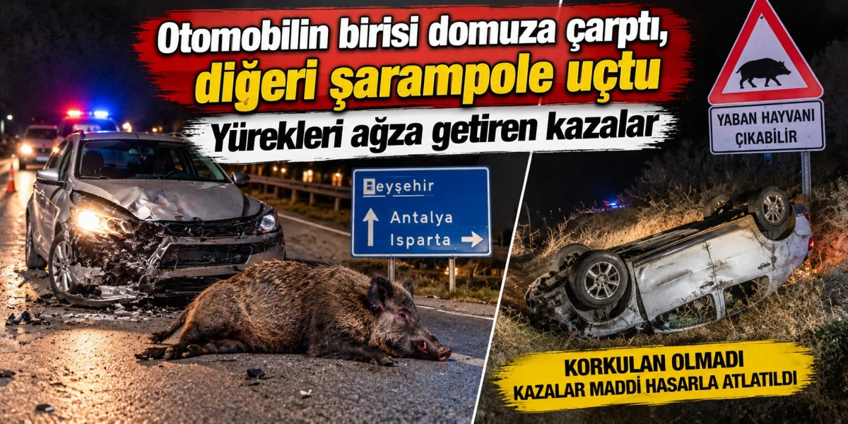 Beyşehir&rsquo;de kaza gecesi