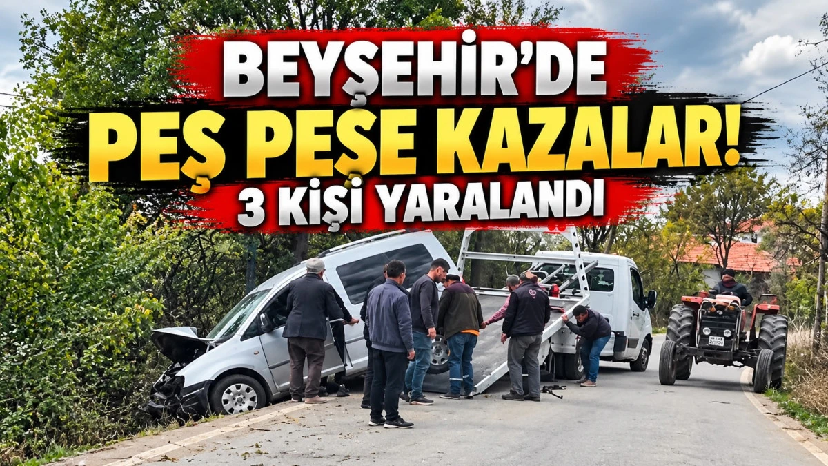 Beyşehir&rsquo;de kazalar durmuyor