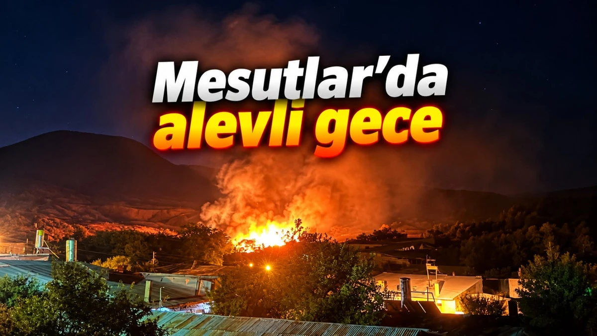 Beyşehir&rsquo;de korkutan balya yangını! Alevler geceyi aydınlattı