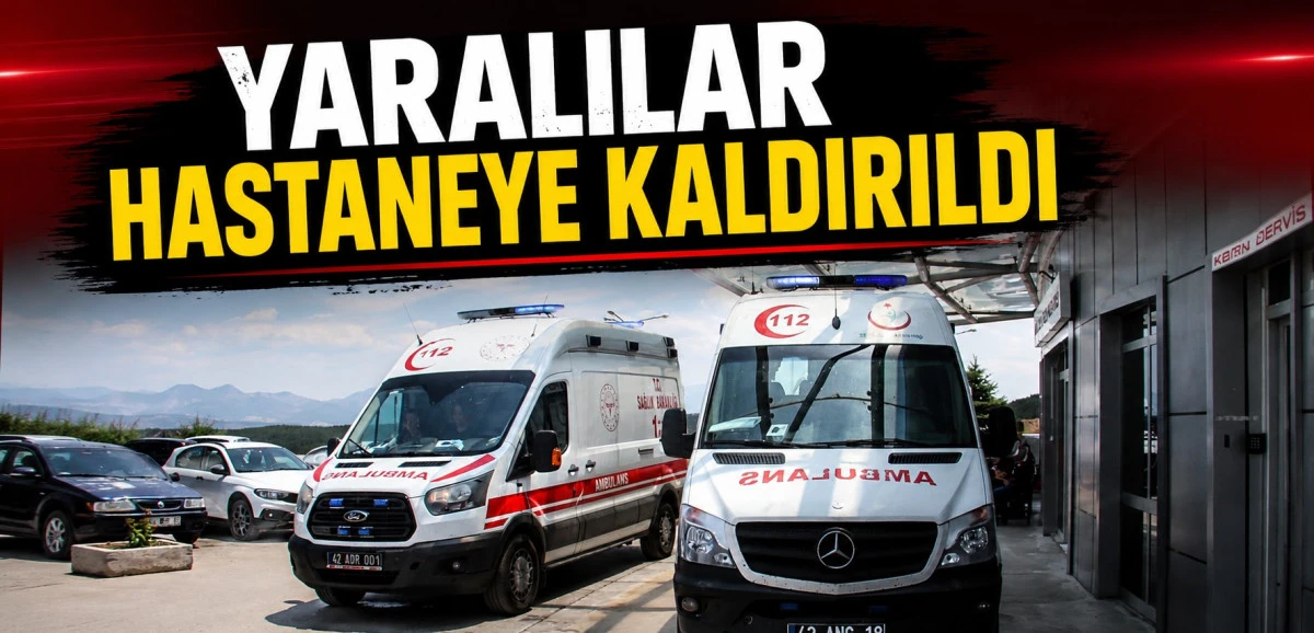 Beyşehir'de otomobil şarampole u&ccedil;tu! 5 yaralı