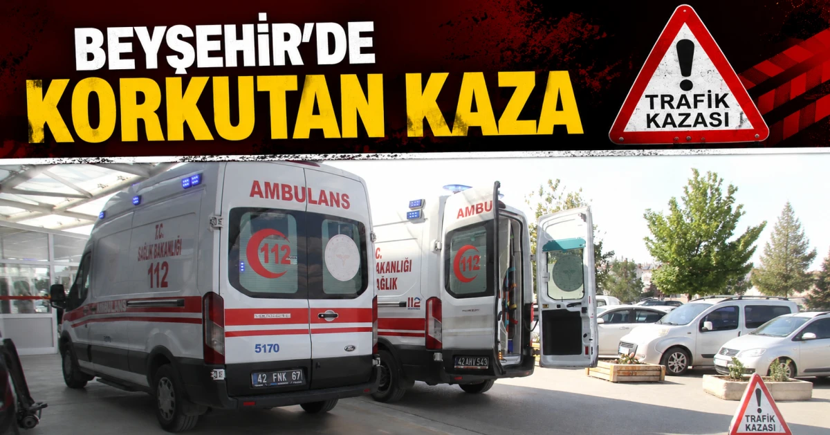 Beyşehir&rsquo;de ticari taksi anne ve kızına &ccedil;arptı: 2 yaralı
