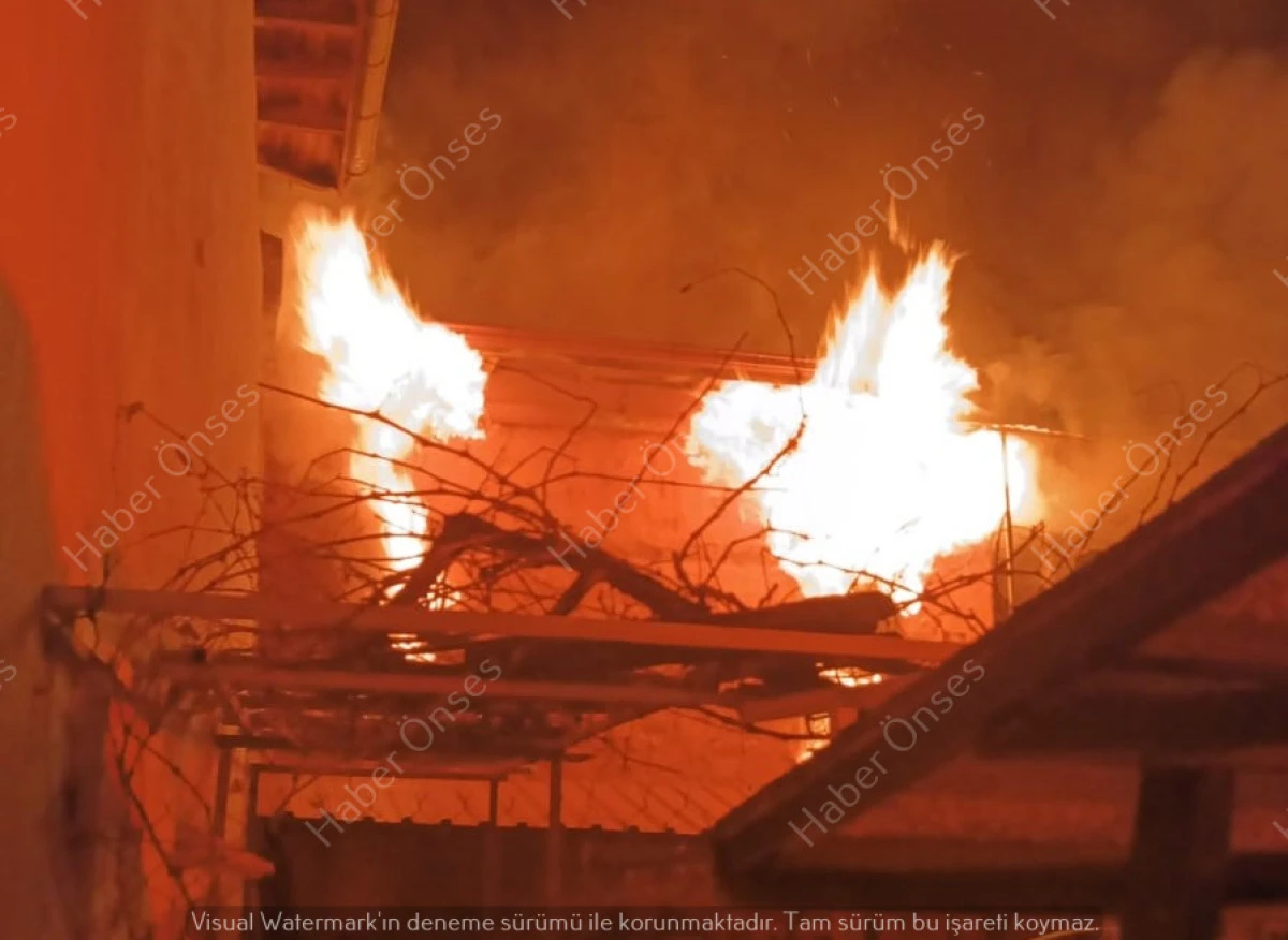 Beyşehir&rsquo;de yangın paniği