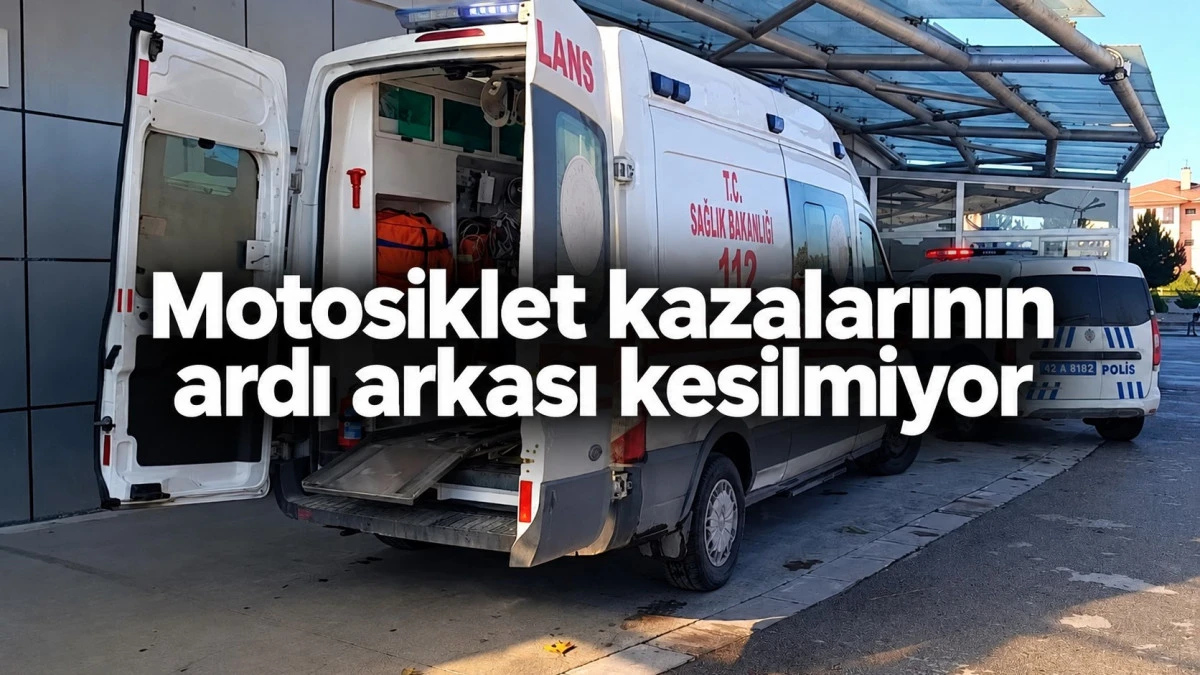 Beyşehir&rsquo;de yine motosiklet kazası! S&uuml;r&uuml;c&uuml; yaralandı