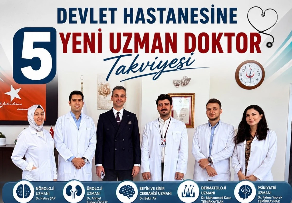 Beyşehir'in sağlık ordusuna 5 yeni isim