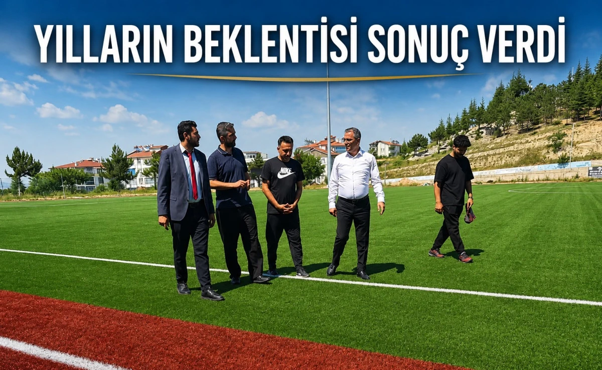 Beyşehir&rsquo;in stadyumu sentetik &ccedil;ime kavuştu
