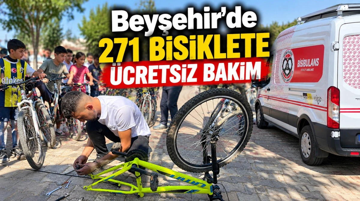 Bisbulans Beyşehir&rsquo;de bisikletleri yeniden yola &ccedil;ıkardı