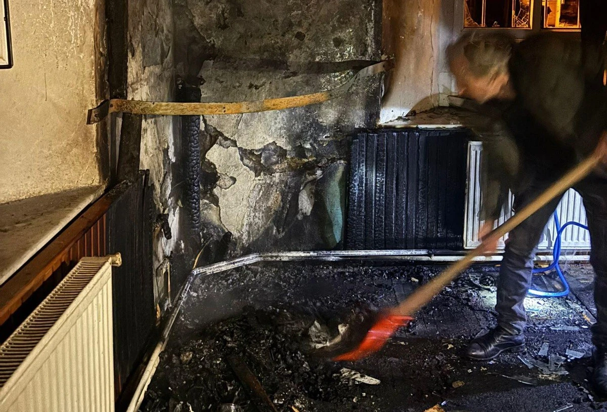 Camide yangın paniği