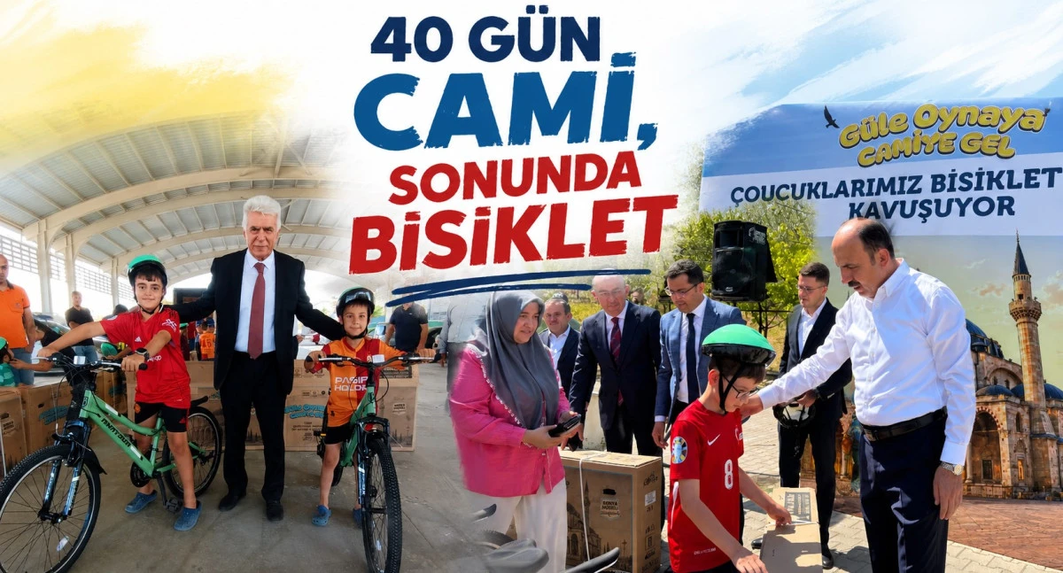 Camiye koştular, bisikletlerine kavuştular