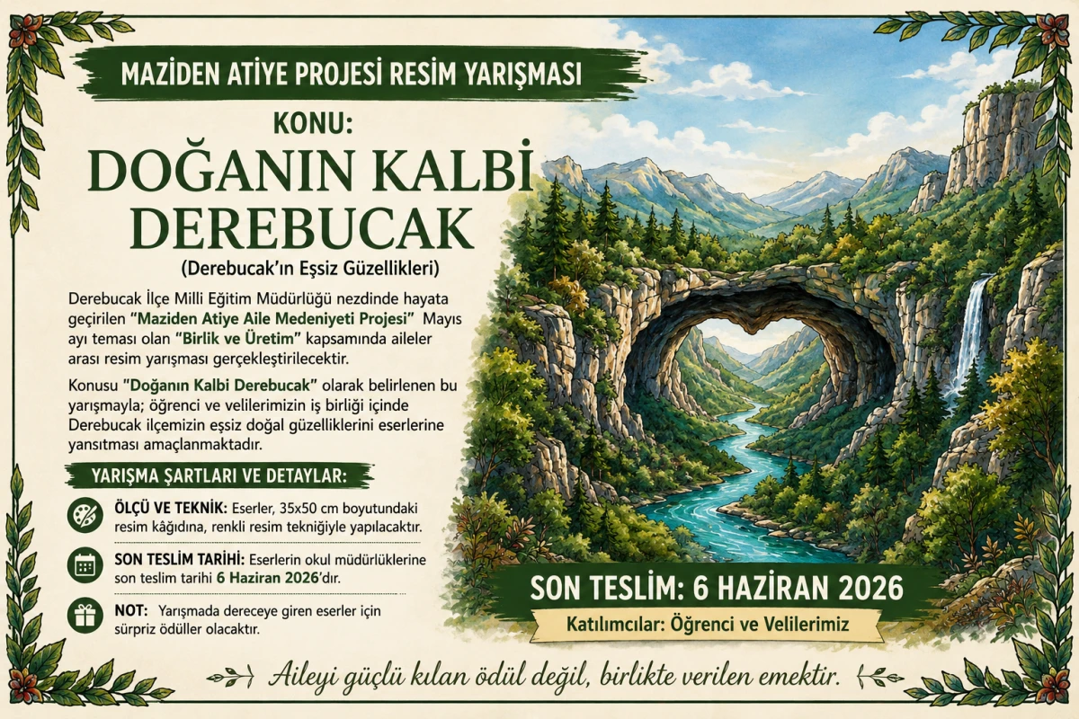 Derebucak&rsquo;ın Doğası Resimlere Yansıyacak