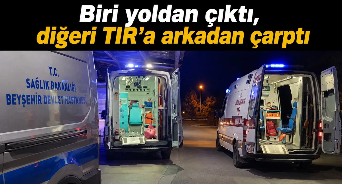 Derebucak&rsquo;ta kaza &uuml;zerine kaza