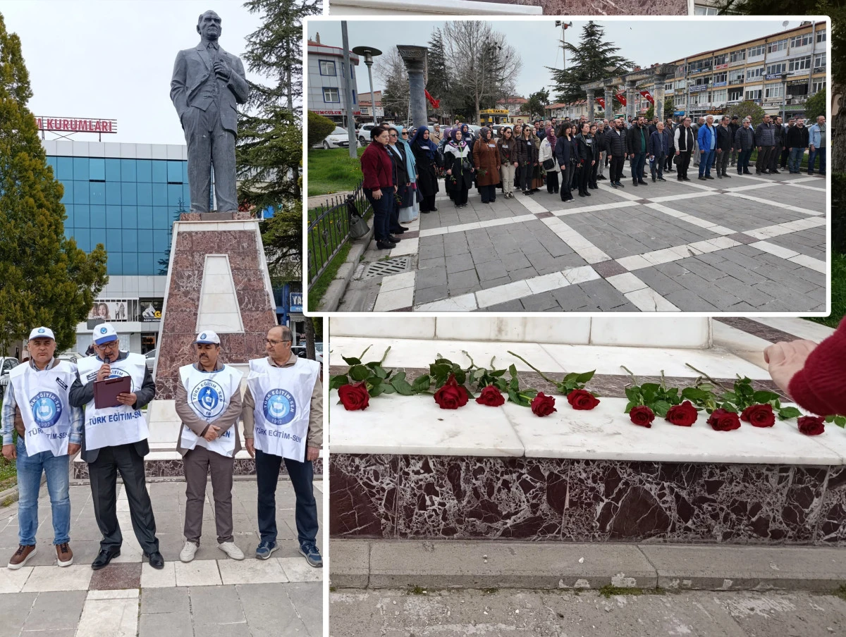 Eğitimcilerden &ldquo;unutmayacağız&rdquo; vurgusu! Karanfil bıraktılar