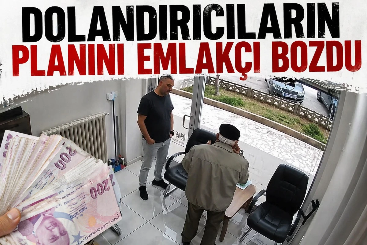Emlak&ccedil;ının dikkati milyonluk b&uuml;y&uuml;k vurgunu &ouml;nledi